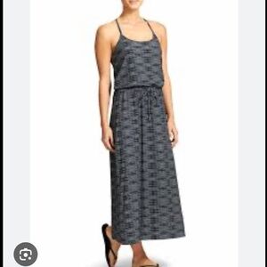 Athleta Ariel Novella Tie Waist Maxi Dress Women's 6 athletic outdoor beach boho